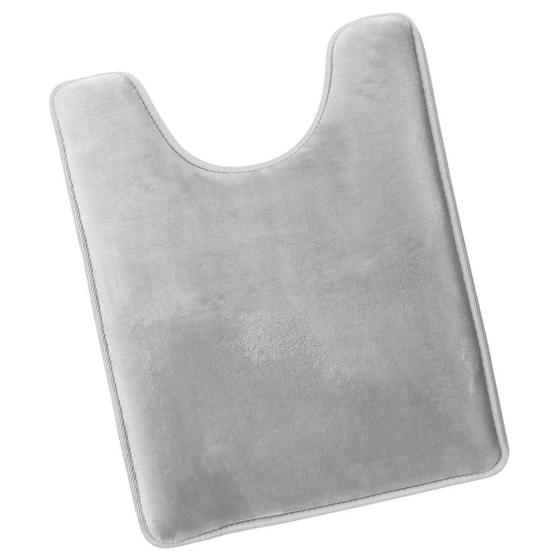 Clara Clark Bathroom Contour Rug, Ultra Soft Non Slip and Cozy, Velvet Memory Foam Toilet U-Shaped Bath Mat - Image 1